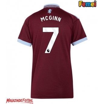 Aston Villa John McGinn #7 Tricou Fotbal Replică 2026-27 Femei Acasa